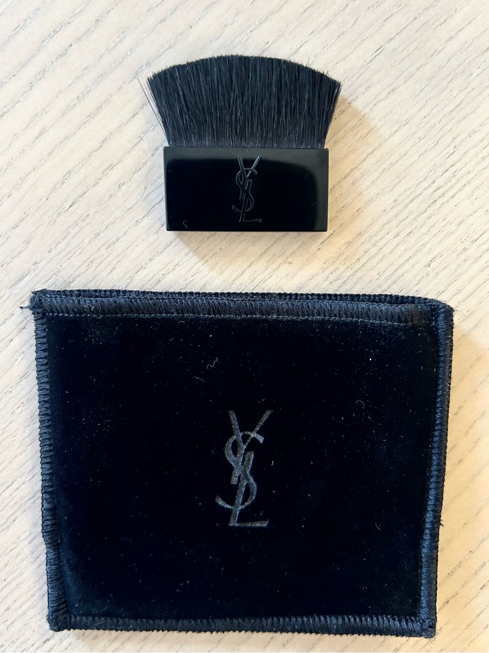 YSL Cosmetic Pouch and Makeup Brush